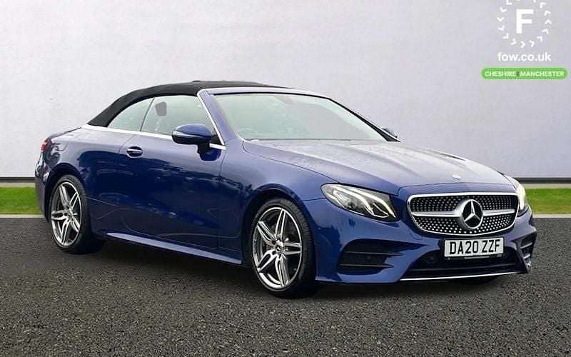 Blue Used 2019 Mercedes E220 AMG line Cabriolet | £20,899 (Fair price) - Image 1/4
