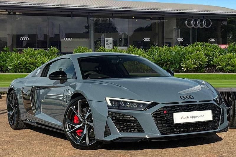Grey Used 2024 Audi R8 Coupé Performance Coupe | £114,980 (Good price) - Image 1/4