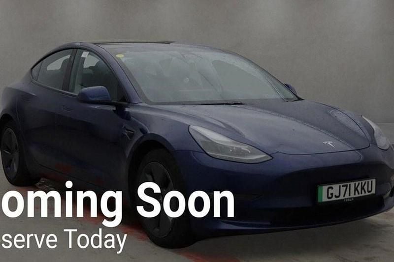 Used Tesla Model 3 Long Range AWD 77 kW (106 HP) 2021 Blue Sedan