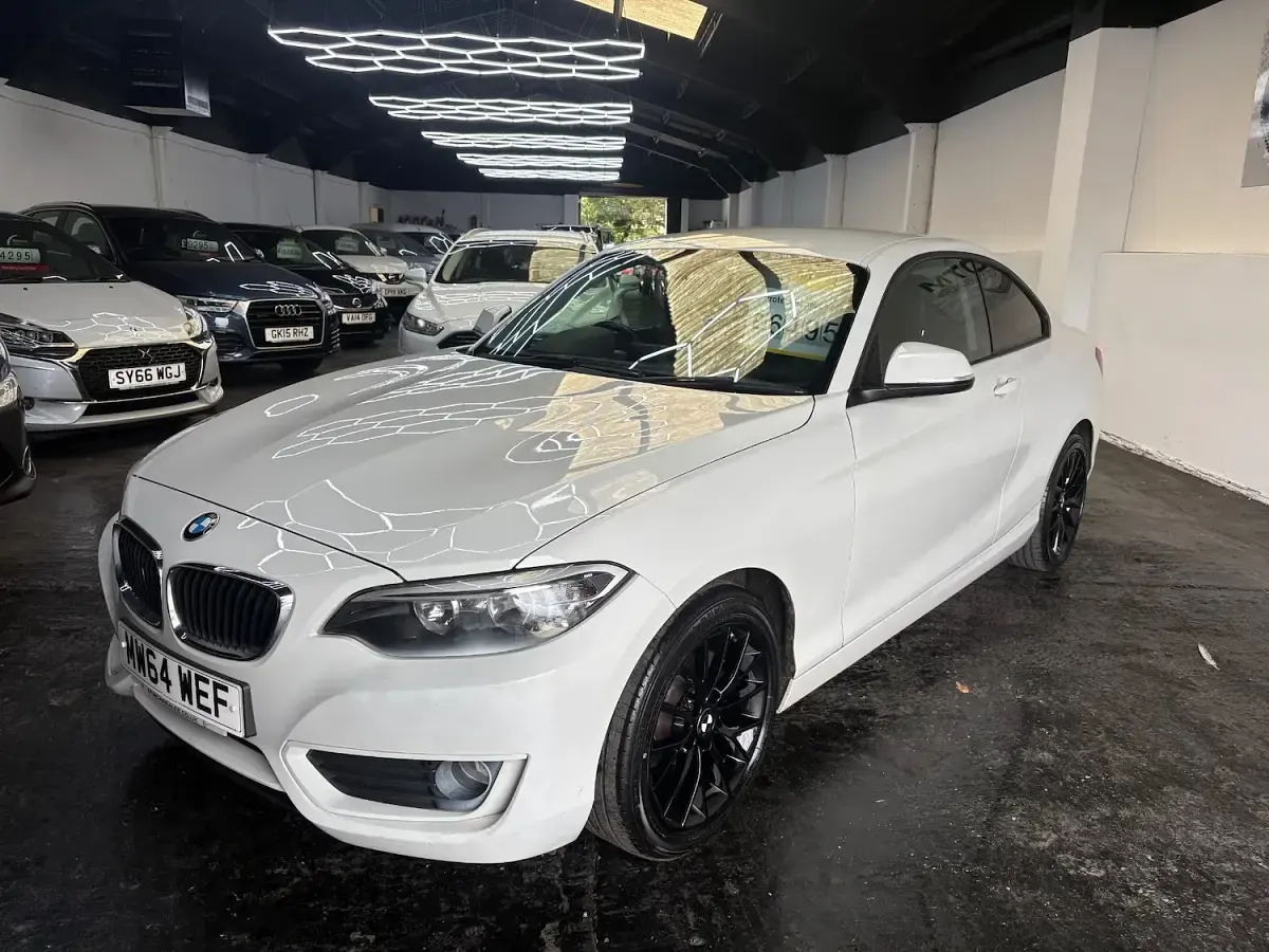 Used BMW 218 Performance 140 HP (102 kW) 2014 White Coupe
