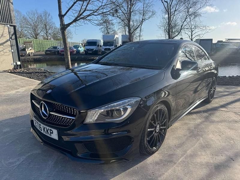Used Mercedes CLA220 AMG line 177 HP (130 kW) 2016 Black Sedan