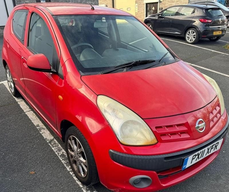 Red Used 2011 Nissan Pixo N-TEC Hatchback | £1,695 (Fair price) - Image 1/4