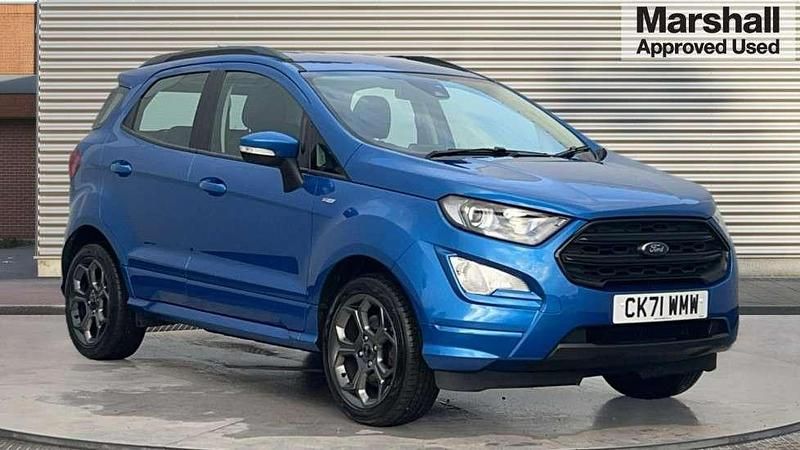 Blue Used 2021 Ford Ecosport ST-Line SUV | £11,332 (Fair price) - Image 1/4