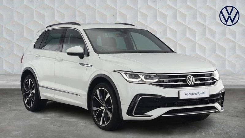 White Used 2023 VW Tiguan R-line SUV | £29,478 (A bit pricey) - Image 1/4