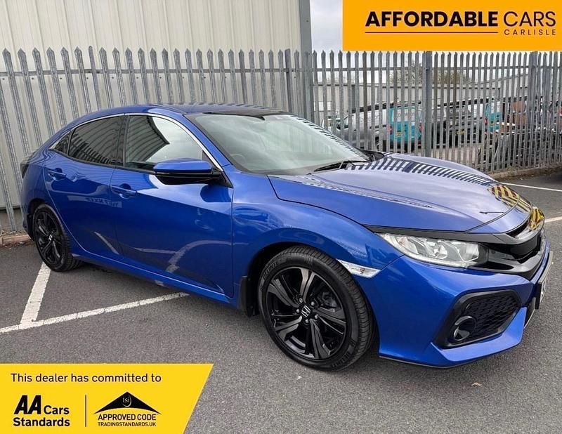 Used Honda Civic SR 126 HP (92 kW) 2018 Blue Hatchback