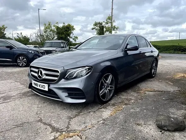 Used Mercedes E220 AMG line 194 HP (142 kW) 2018 Grey Sedan