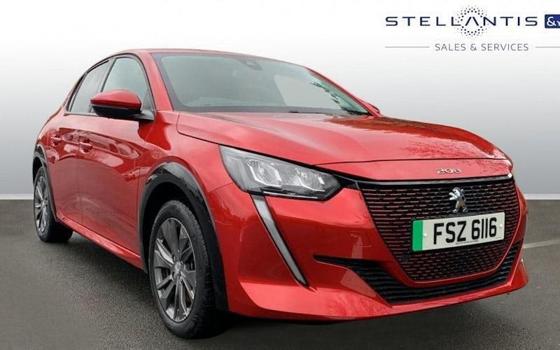 Red Used 2021 Peugeot e-208 Allure Hatchback | £10,902 (Fair price) - Image 1/4
