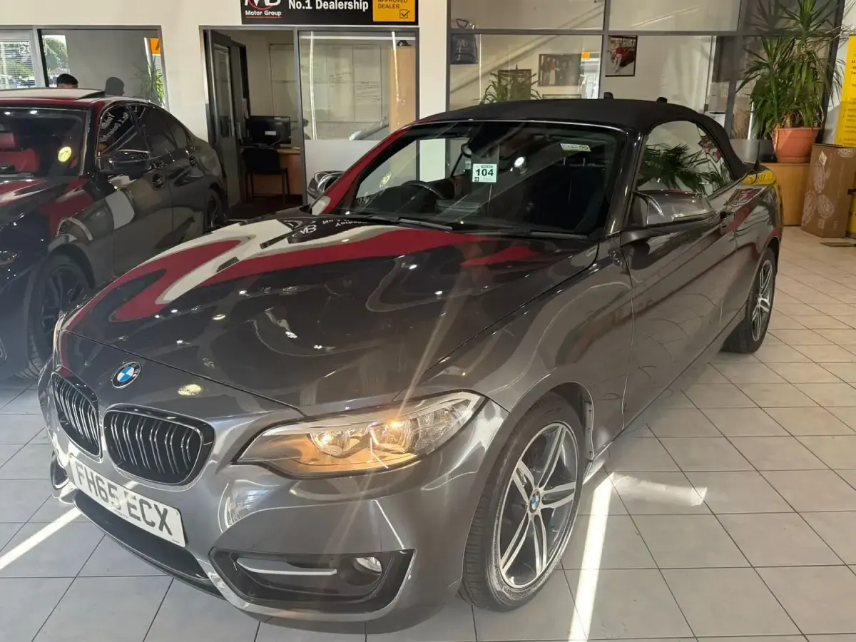 Used BMW 218 Sport Line 2015 Grey Cabriolet