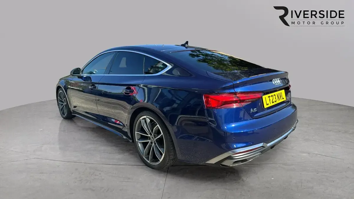 Used Audi A5 Sportback S-Line 190 HP (139 kW) 2023 Navarra blue Hatchback