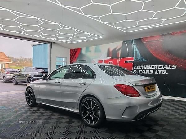 Used Mercedes C220 AMG line 170 HP (125 kW) 2017 Silver Sedan