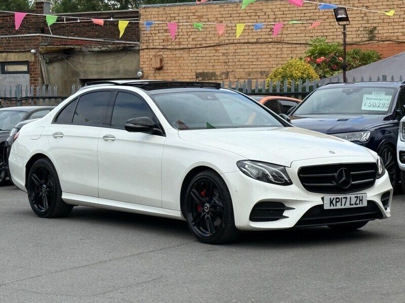 White Used 2017 Mercedes E220 AMG line Sedan | £16,440 (Fair price) - Image 1/4