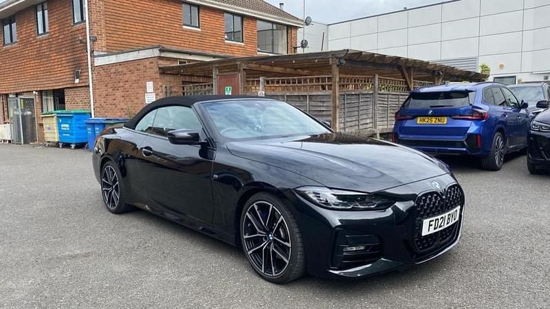 Black Used 2021 BMW 420 M Sport Cabriolet | £29,806 (Expensive) - Image 1/4