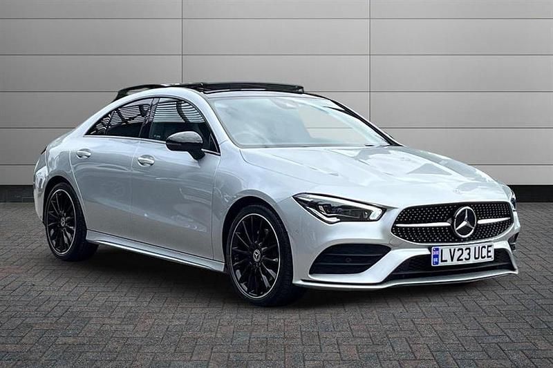 Silver Used 2023 Mercedes CLA200 AMG Line Premium Plus Sedan | £29,395 (Fair price) - Image 1/4