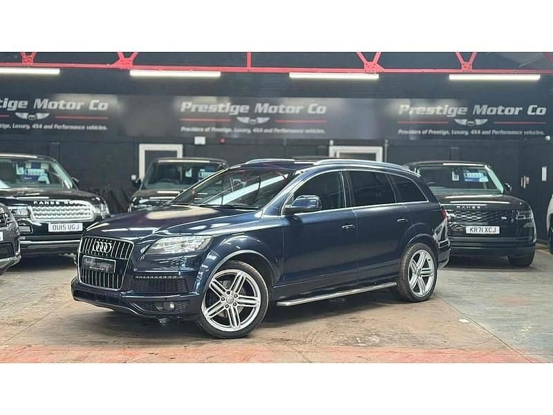 Blue Used 2013 Audi Q7 S-line plus SUV | £10,991 (Good price) - Image 1/4