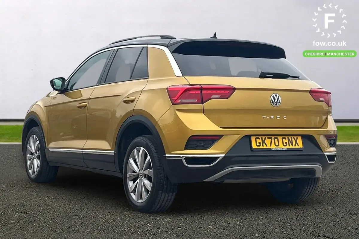 Used VW T-Roc Design 150 HP (110 kW) 2020 Yellow SUV