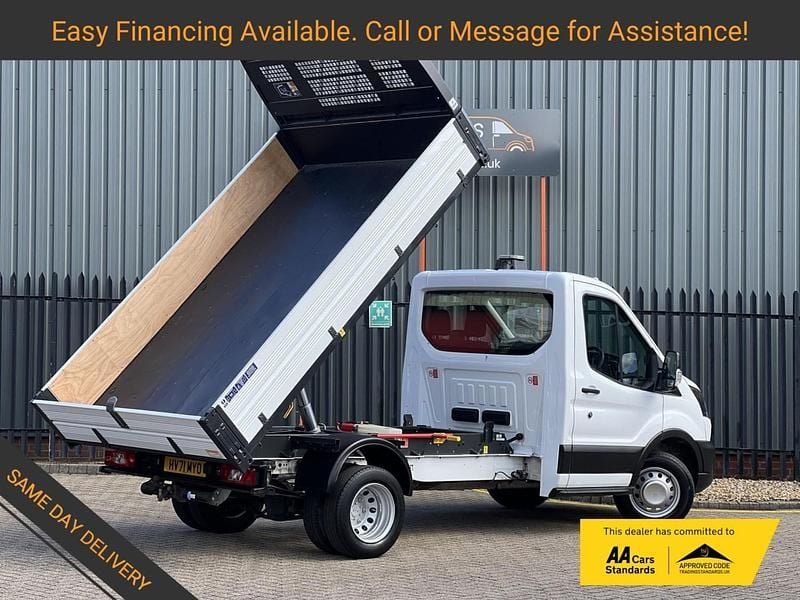 Used Ford Transit S 130 HP (95 kW) 2021 White Cabriolet