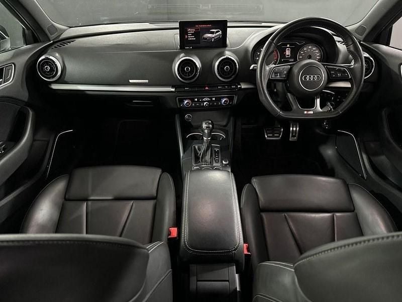 Begagnad Audi S3 Sportback Black Edition 2019 Vit Halvkombi
