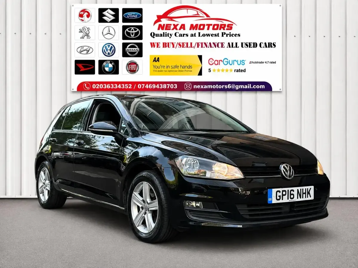 Used VW Golf VII Edition 125 HP (91 kW) 2016 Black Hatchback
