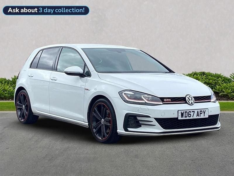 White Used 2018 VW Golf VII GTI Hatchback | £11,461 (Good price) - Image 1/4