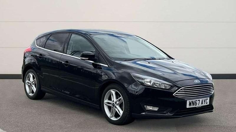 Black Used 2017 Ford Focus Zetec Hatchback | £7,359 (Fair price) - Image 1/4