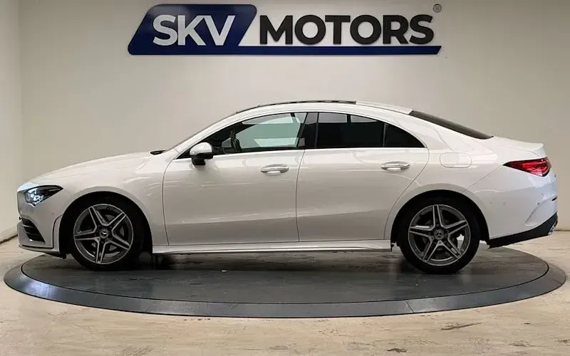 Used Mercedes CLA180 AMG line 136 HP (100 kW) 2020 White Coupe