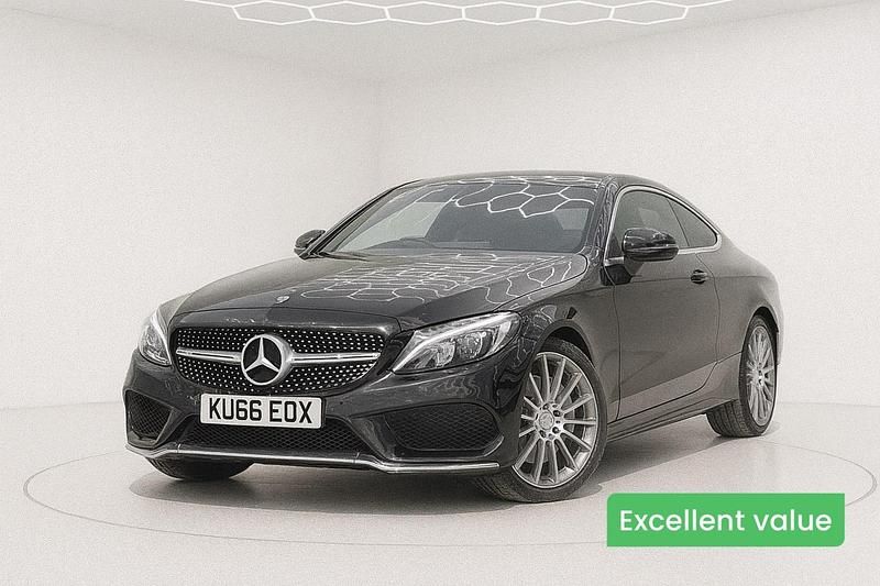Black Used 2016 Mercedes C250 AMG line Coupe | £14,890 (Expensive) - Image 1/4