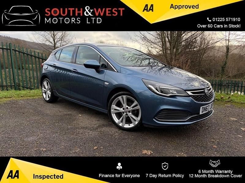 Used Vauxhall Astra SRi 150 HP (110 kW) 2017 Blue Hatchback