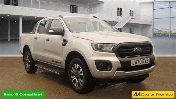 Silver Used 2020 Ford Ranger Wildtrack Pickup | £23,399 (Expensive) - Image 1/1