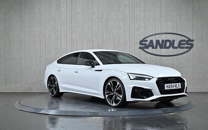 Used Audi A5 Sportback Black Edition 150 HP (110 kW) 2023 White Hatchback