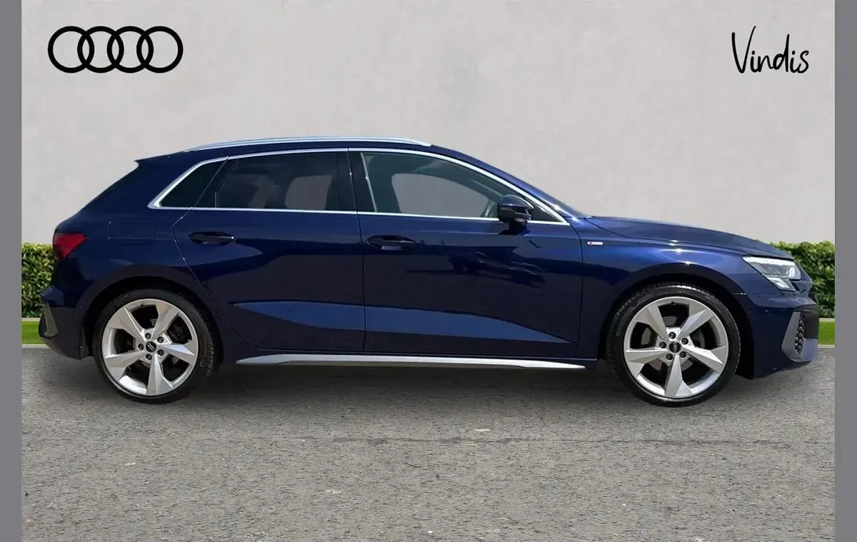 Used Audi A3 S-Line 108 HP (79 kW) 2023 Blue Sedan