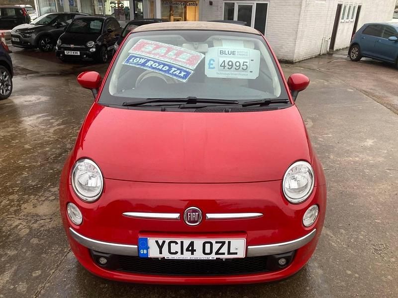Used Fiat 500C Lounge 69 HP (50 kW) 2014 Red Cabriolet