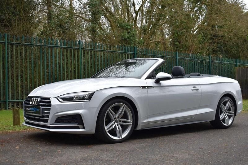 Used Audi A5 Cabriolet S-Line 190 HP (139 kW) 2019 White Cabriolet