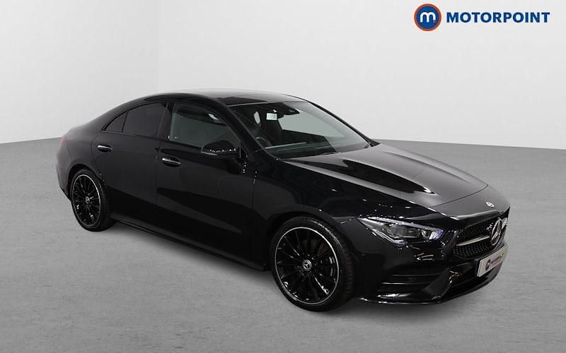 Black Used 2023 Mercedes CLA200 AMG Line Premium Plus Coupe | £27,999 (Good price) - Image 1/4