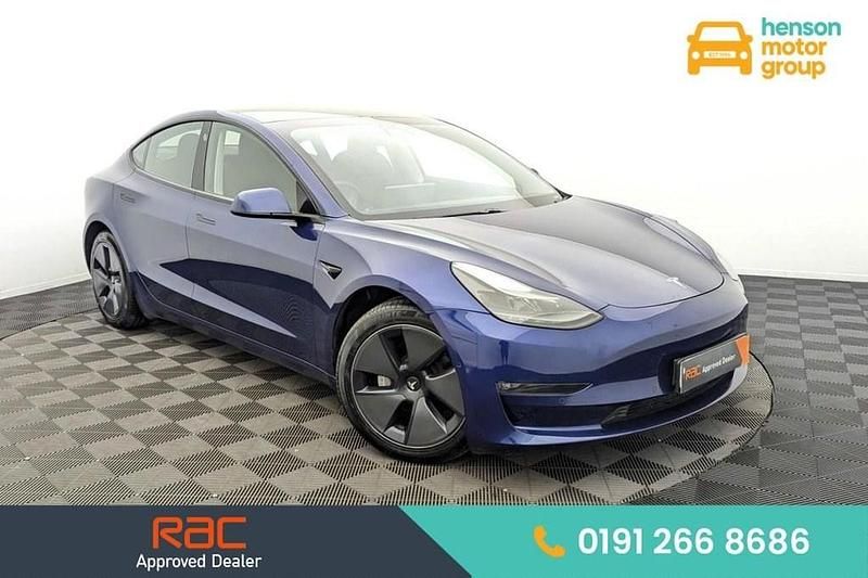 Used Tesla Model 3 Long Range AWD 254 kW (346 HP) 2021 Blue Sedan