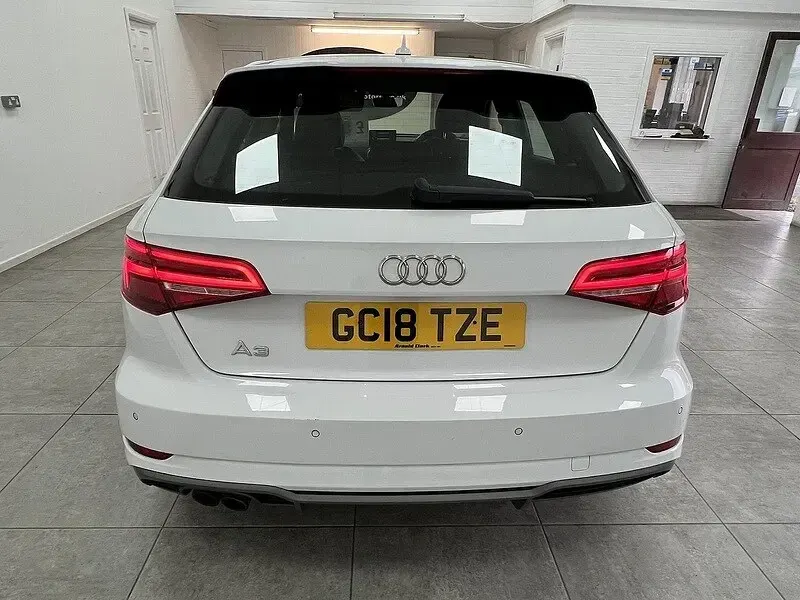 Used Audi A3 S-Line 190 HP (139 kW) 2018 White Sedan