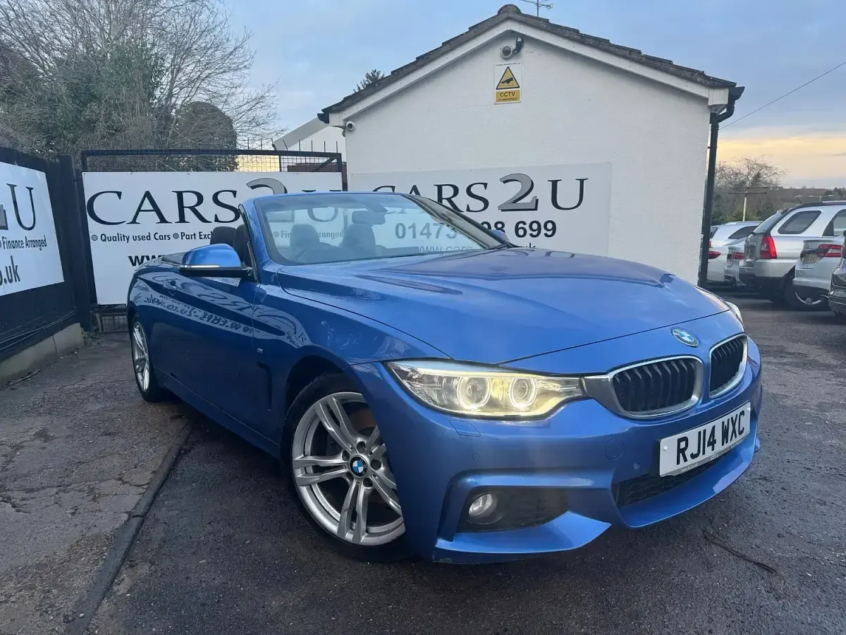 Used BMW 428 M Sport 245 HP (180 kW) 2014 Blue Cabriolet