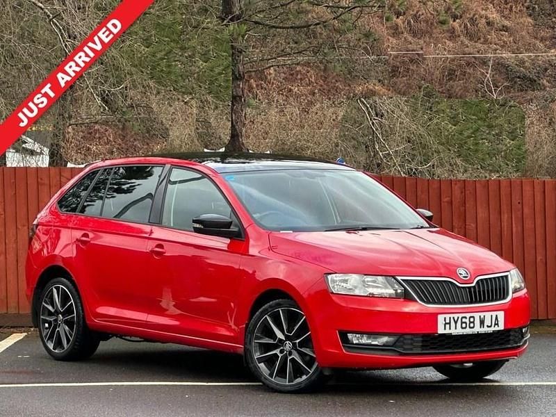 Red Used 2018 Skoda Rapid Sport Hatchback | £6,699 (Fair price) - Image 1/2