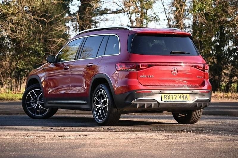 Used Mercedes EQB350 AMG line 214 kW (292 HP) 2022 Red SUV