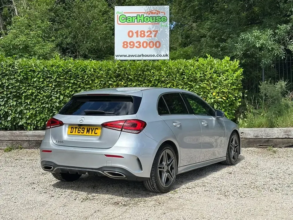 Used Mercedes A200 AMG line 163 HP (119 kW) 2020 Silver Hatchback