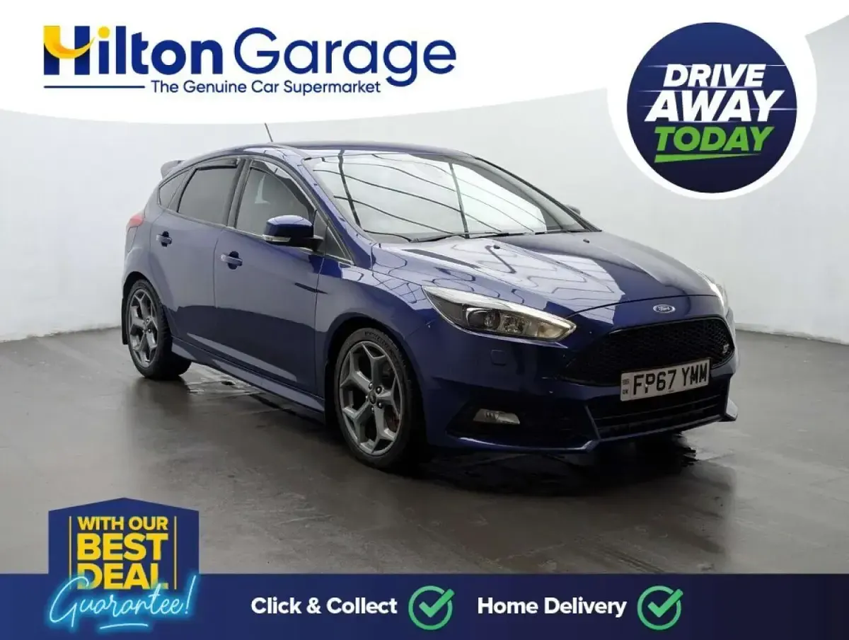 Used Ford Focus ST 185 HP (136 kW) 2017 Blue Hatchback