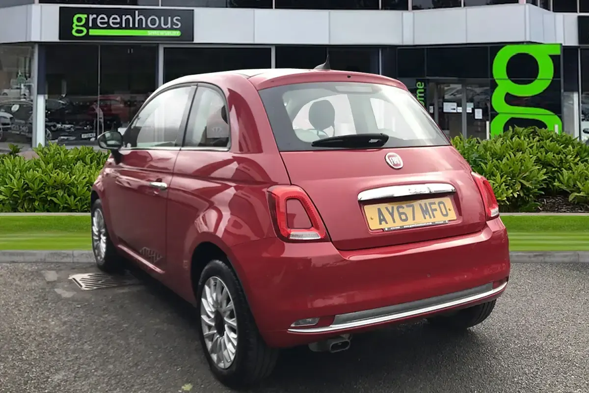 Used Fiat 500 Lounge 69 HP (50 kW) 2017 Red Hatchback