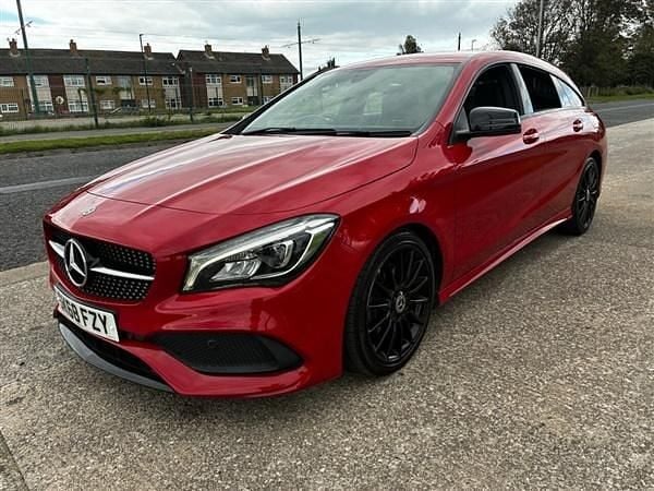 Red Used 2018 Mercedes CLA220 Shooting Brake AMG line Estate | £14,695 (Fair price) - Image 1/4