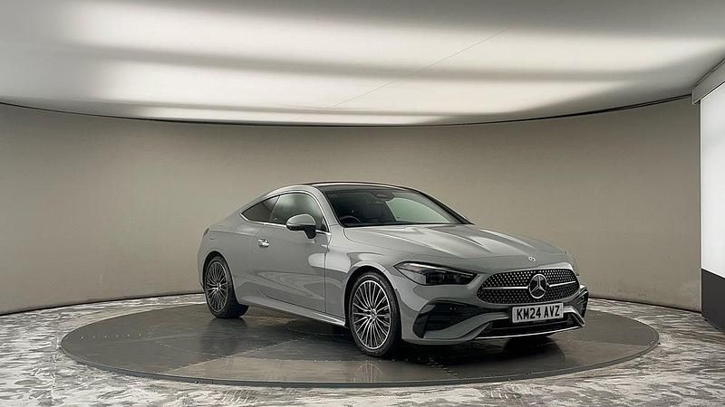 Alpine gray standard finish Used 2024 Mercedes CLE300 AMG line Coupe | £46,950 (Fair price) - Image 1/4