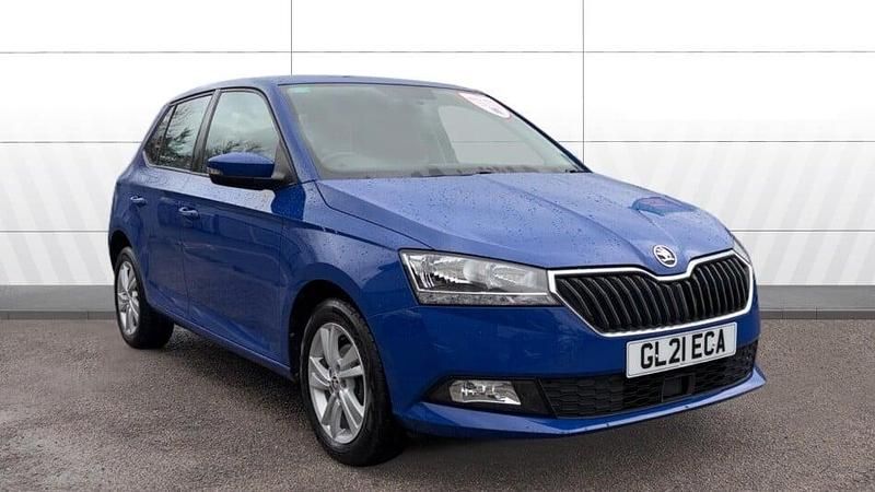 Blue Used 2021 Skoda Fabia SE Hatchback | £9,349 (Good price) - Image 1/3