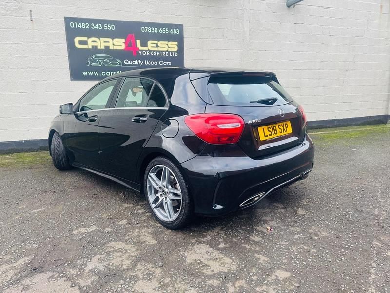 Used Mercedes A160 AMG line 102 HP (75 kW) 2018 Black Hatchback