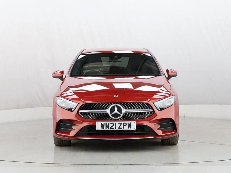 Used Mercedes A250 AMG line 218 HP (160 kW) 2021 Red Hatchback