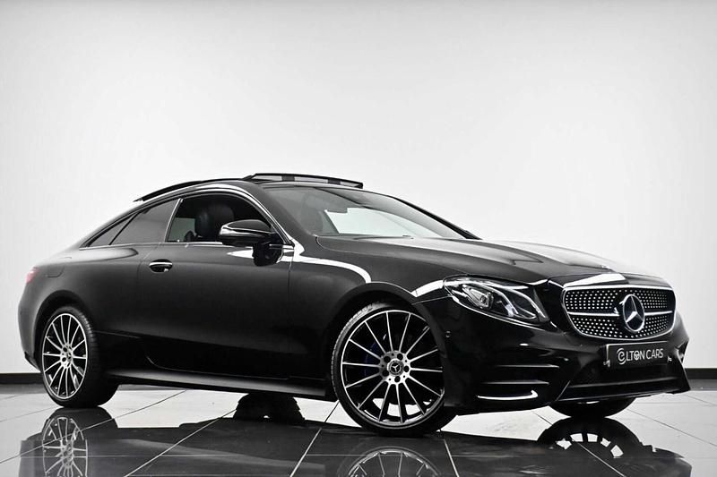 Used Mercedes E220 AMG Line Premium 194 HP (142 kW) 2018 Black Coupe