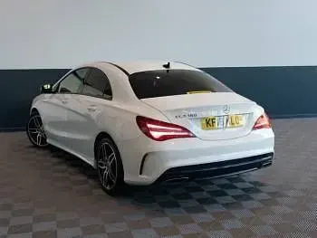 Used Mercedes CLA180 AMG line 122 HP (89 kW) 2018 White Coupe