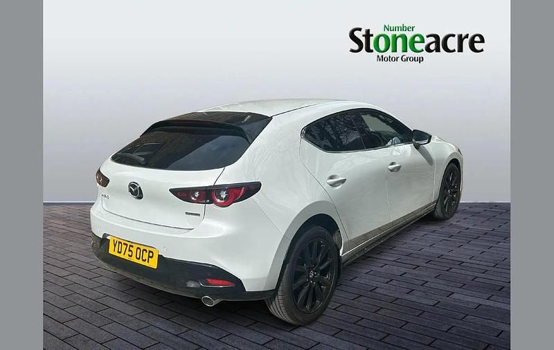 New Mazda 3 Homura-Line 186 HP (136 kW) 2025 White Hatchback