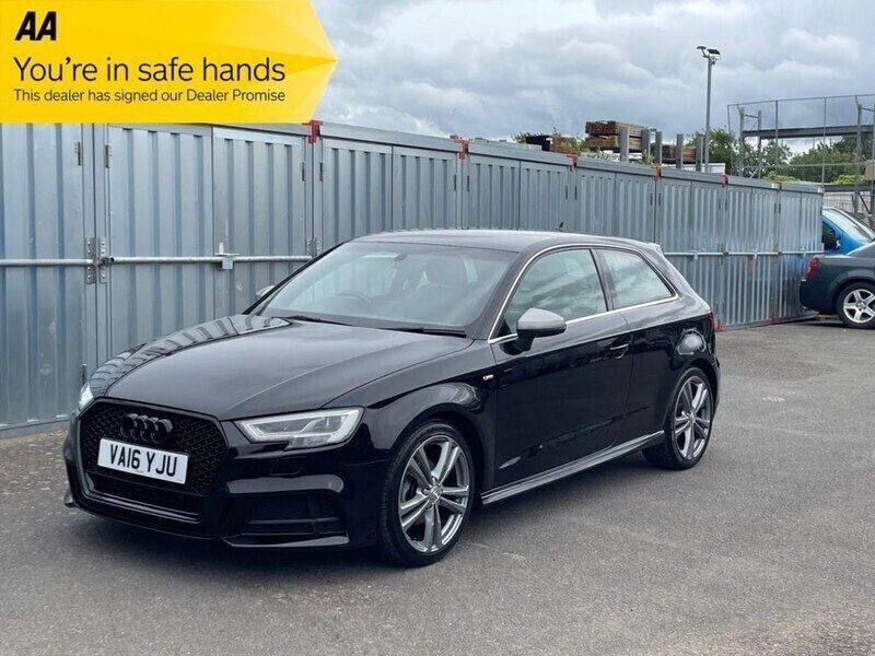 Black Used 2016 Audi A3 S-Line Hatchback | £10,995 (Fair price) - Image 1/1